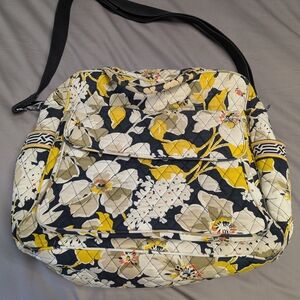 Vera Bradley Yellow and Black Floral Baby Bag